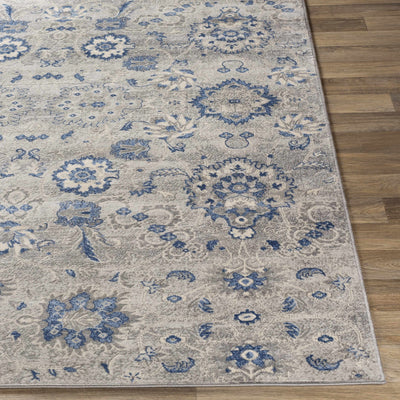 Adairsville Blue Floral Area Carpet - Clearance