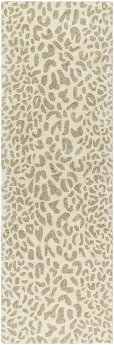 Adaya Leopard Print Wool Rug