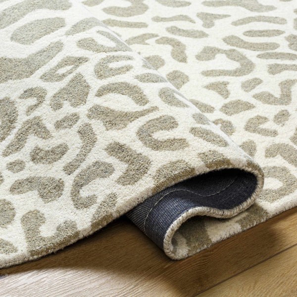 Adaya Leopard Print Wool Rug