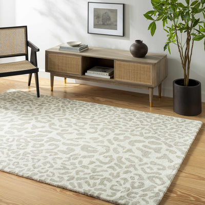 Adaya Leopard Print Wool Rug