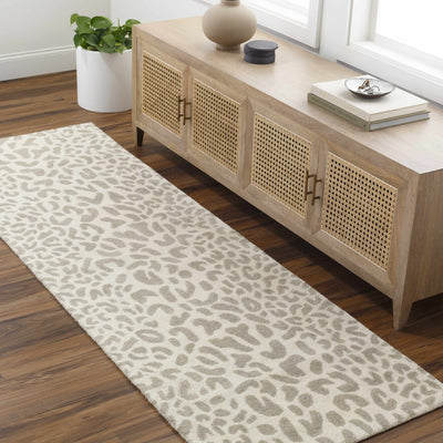 Adaya Leopard Print Wool Rug