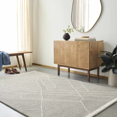 Arsenal Trout Valley Gray Wool Rug