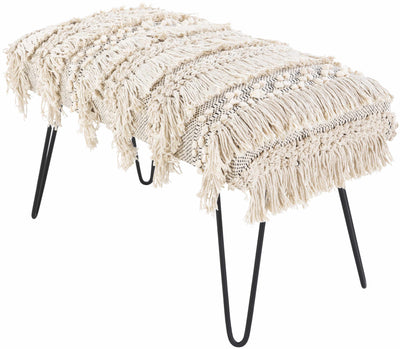 Tugbong Boho Fringe Knit Bench