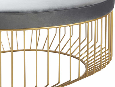 Adilcevaz Gold Cage Top Stool