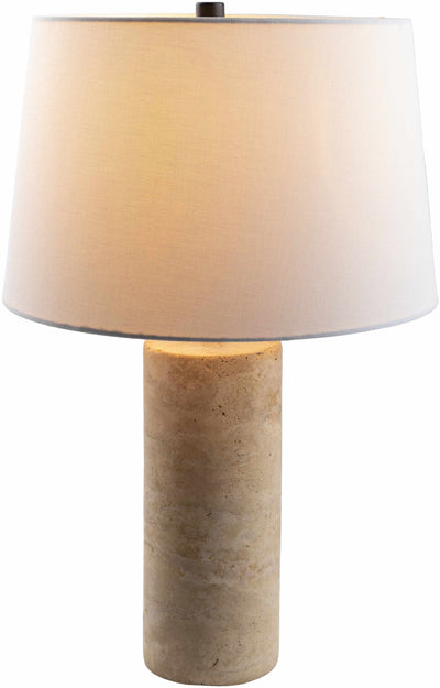 Konnevesi Ribbed Ceramic Gray Table Lamp