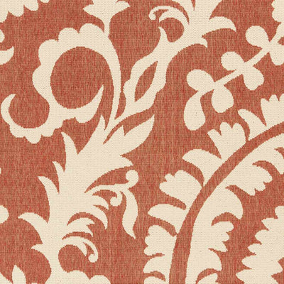 Alburnett Burnt Orange Floral Rug - Clearance