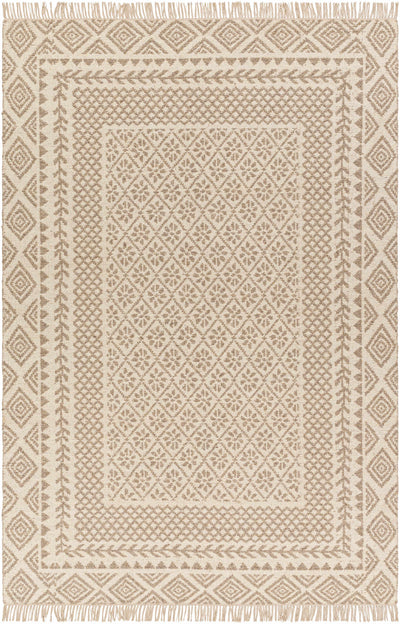 Albus Beige Wool Area Rug