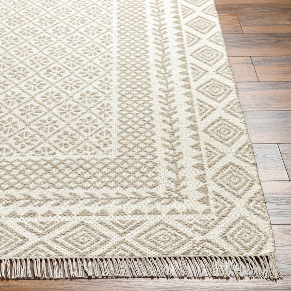 Albus Beige Wool Area Rug