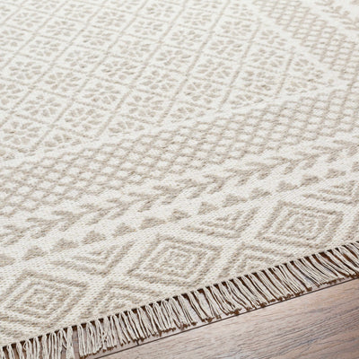 Albus Beige Wool Area Rug