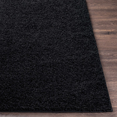 Black Solid Area Rug