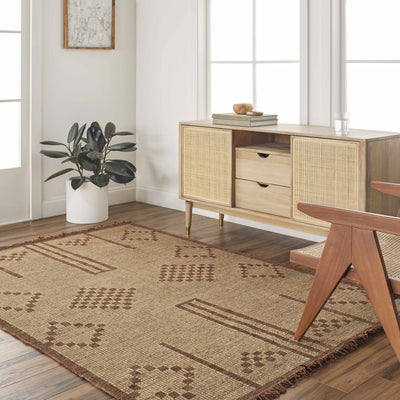 Almis Jute & Leather Rug