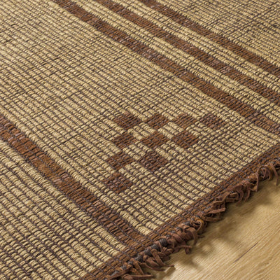 Almis Jute & Leather Rug