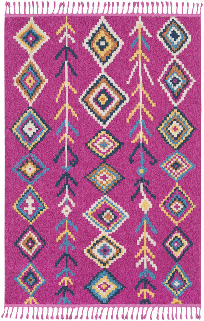 Almont 9x12 Magenta Tassel Rug - Clearance