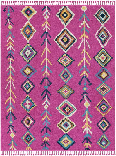 Almont 9x12 Magenta Tassel Rug - Clearance