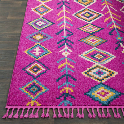 Almont 9x12 Magenta Tassel Rug - Clearance