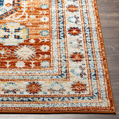 Alpaco Orange Medallion Area Rug - Clearance