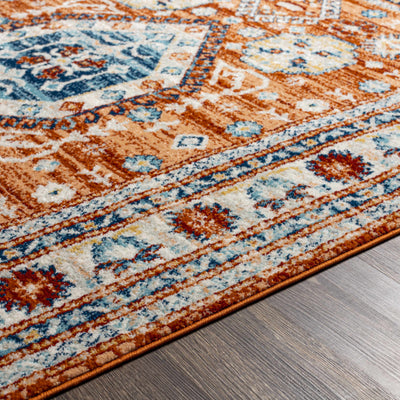 Alpaco Orange Medallion Area Rug - Clearance