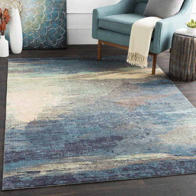 Alvaton Abstract Blue Rug