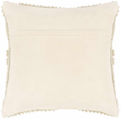 Alveley White Geometric Textured Throw Pillow