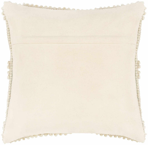 Alveley White Geometric Textured Throw Pillow