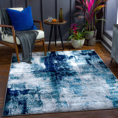 Apas Abstract Blue Area Rug