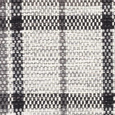 Aran Black Plaid Check Throw Pillow