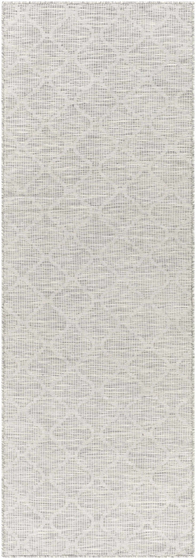 Unique Outdoor Trellis Area Rug, Ivory - Clearance