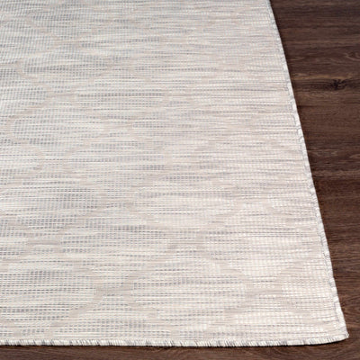 Unique Outdoor Trellis Area Rug, Ivory - Clearance