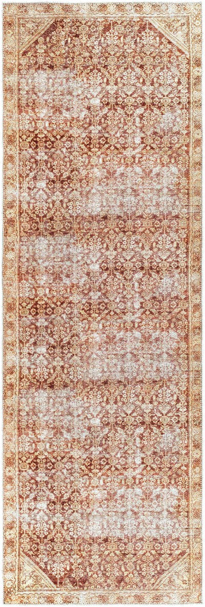 Argao Brown&Mustard Washable Area Rug - Clearance