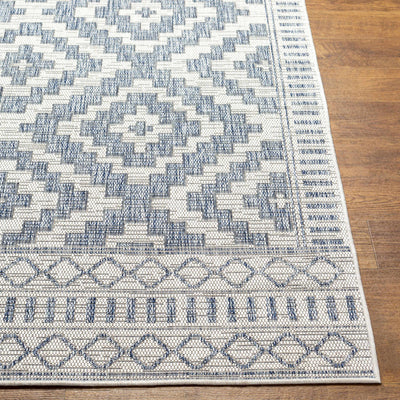 Armen Cream&Blue Outdoor Rug