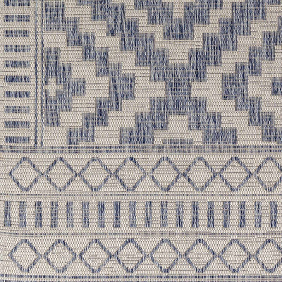 Armen Cream&Blue Outdoor Rug