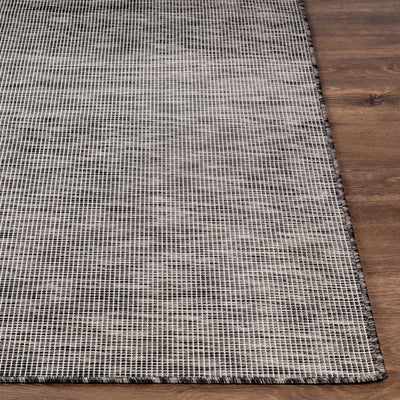 Aroona Black&Taupe Striped Flatweave Carpet - Clearance