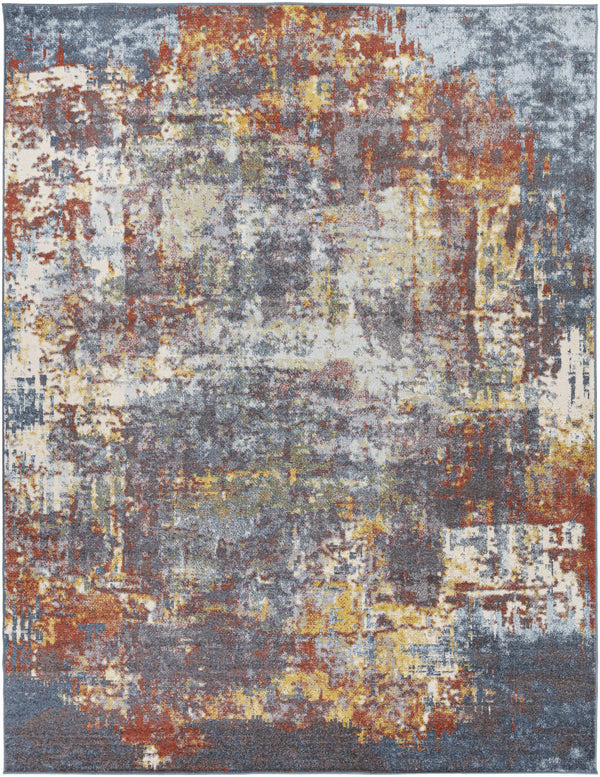 Auckley Colorful Abstract Area Rug