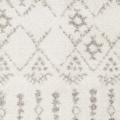 Aylett Beige Trellis Shag Rug - Clearance