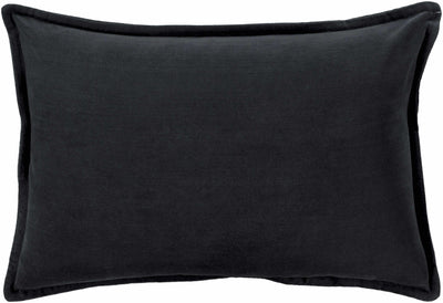 Baird Black Square Throw Pillow