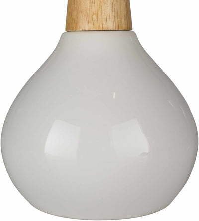 Baugo White Ceramic Table Lamp