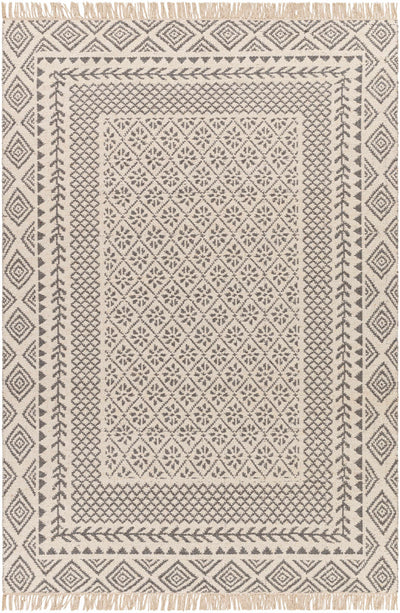 Bayou Wool Area Rug with tassels