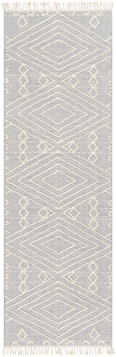 Skedee Slate/Cream Diamond Area Rug - Clearance