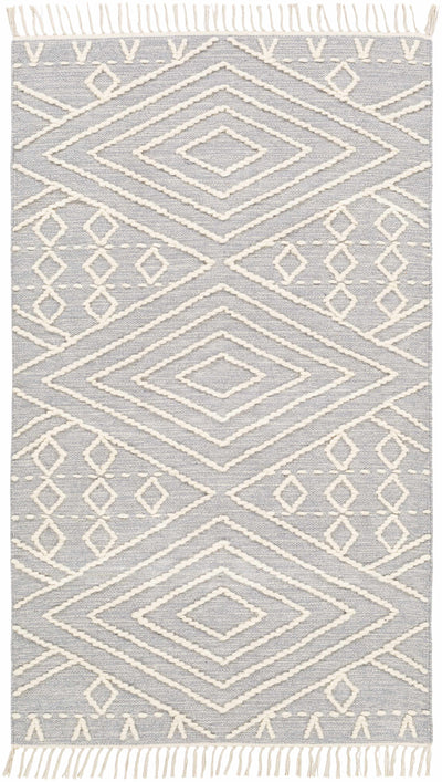 Skedee Slate/Cream Diamond Area Rug - Clearance