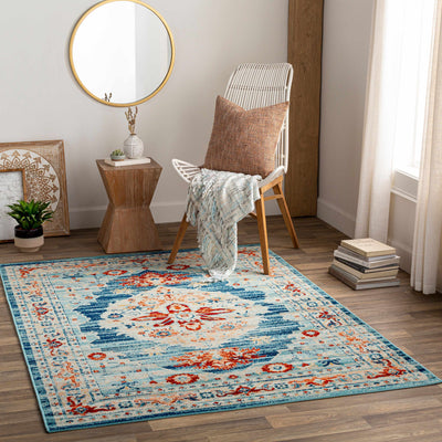 Agos Blue Indoor & Outdoor Rug - Clearance