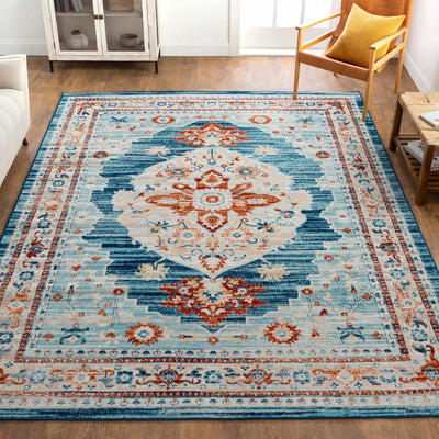 Agos Blue Indoor & Outdoor Rug - Clearance