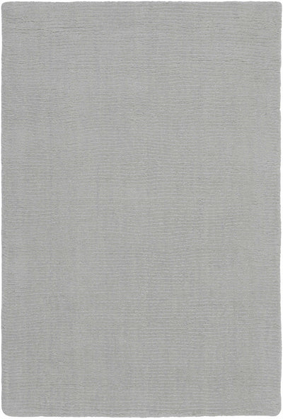 Brockton Solid Wool Area Light Gray Rug