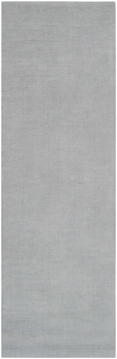 Brockton Solid Wool Area Light Gray Rug