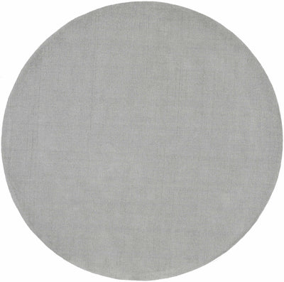 Brockton Solid Wool Area Light Gray Rug