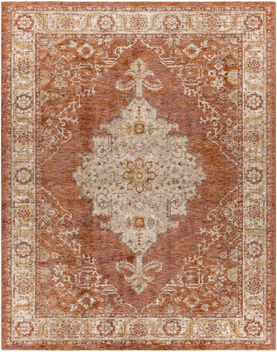 Rhoose Red Traditional Area Rug