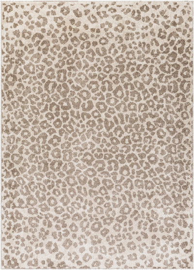 Tan Bonhill Leopard Print Area Rug