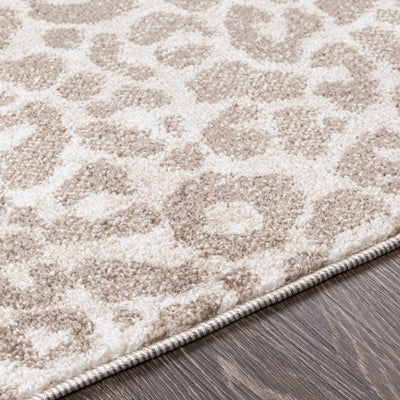 Tan Bonhill Leopard Print Area Rug