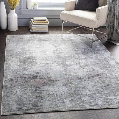 Bredbury Charcoal Contemporary Sheen Rug - Clearance