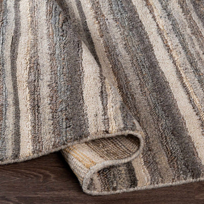 Burnage Striped Jute&Wool Area Rug