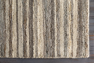 Burnage Striped Jute&Wool Area Rug